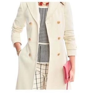 Banana republic cream pea coat
